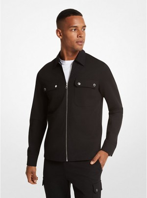 Men Michael Kors Ponte Jackets Black | XGJFYL-714