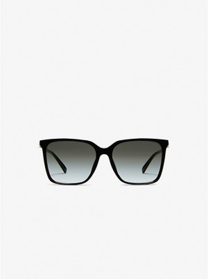 Women Michael Kors Canberra Sunglasses Black | UMXTAD-514