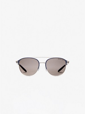 Women Michael Kors Dune Sunglasses Navy | AYHISD-134