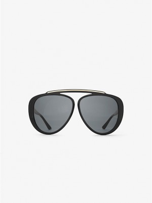 Women Michael Kors Grove Sunglasses Black | ATPHQG-093