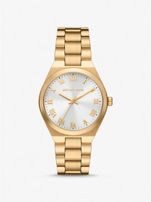 Women Michael Kors Lennox Gold-Tone Watches Gold | HRACJE-872