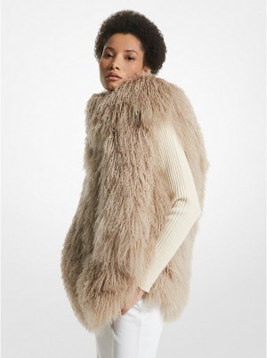 Women Michael Kors Shearling Vest Brown | TFSRDA-673