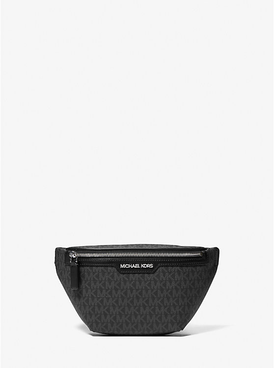 Men Michael Kors Cooper Mini Logo Crossbody Bags Black | LPIXVS-761