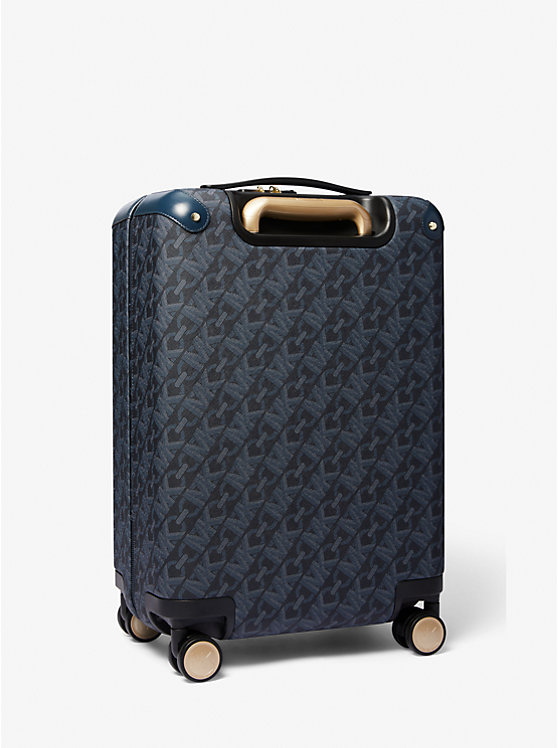 Men Michael Kors Empire Signature Logo Suitcases Navy | UGDAEP-186