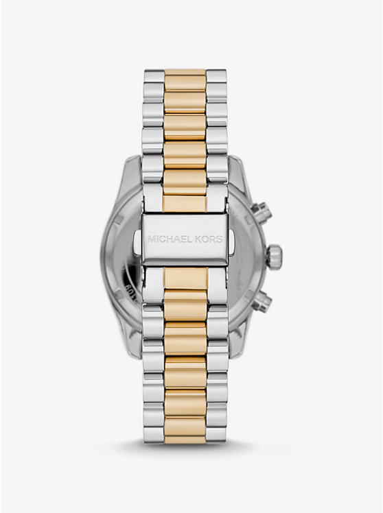 Men Michael Kors Lexington Two-Tone Watches Blue | HSVEUN-123