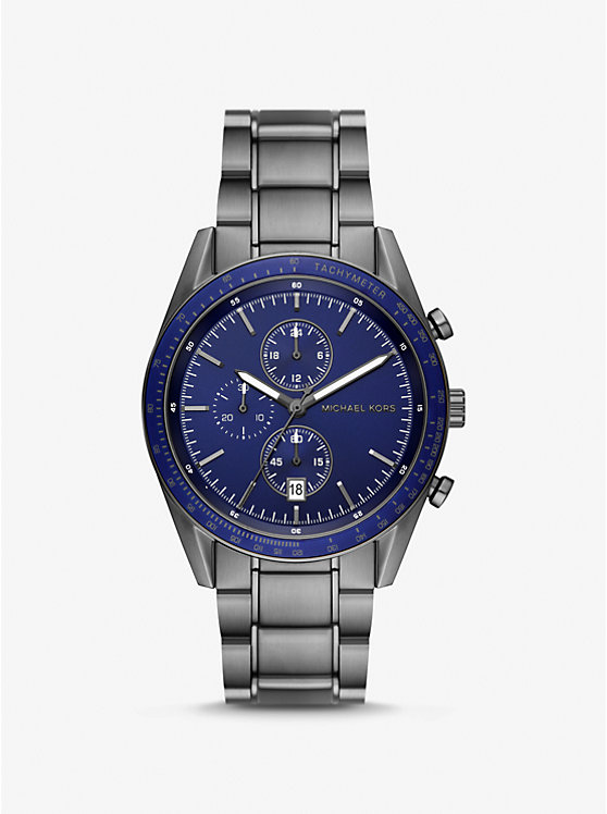 Men Michael Kors Oversized Warren Gunmetal Watches Grey | ZQTIND-932