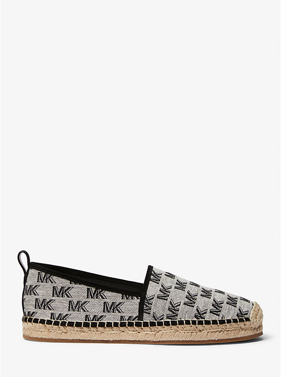 Men Michael Kors Owen Logo Jacquard Espadrilles Black | KVUYOC-485