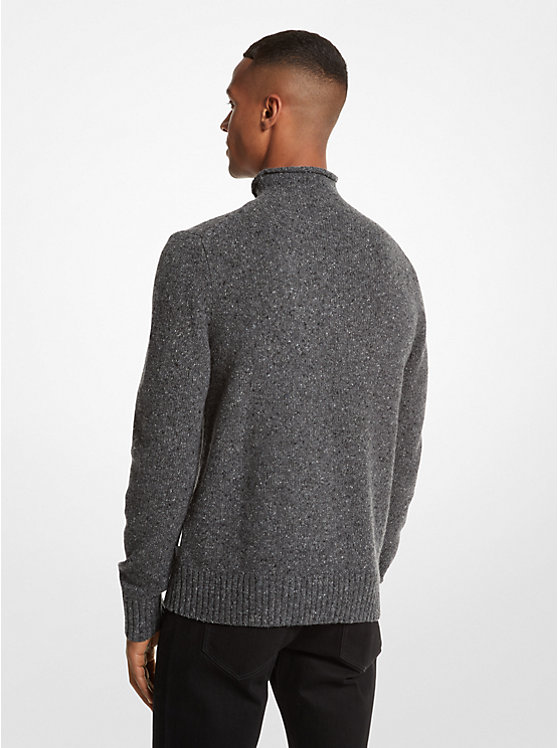 Men Michael Kors Recycled Wool Blend Roll-Neck Sweaters Grey | CRQUXH-740