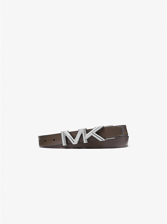 Men Michael Kors Reversible Leather Belts Black | LESPNV-872