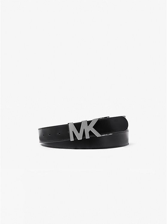 Men Michael Kors Reversible Logo Buckle Belts Black | KRXFGQ-985