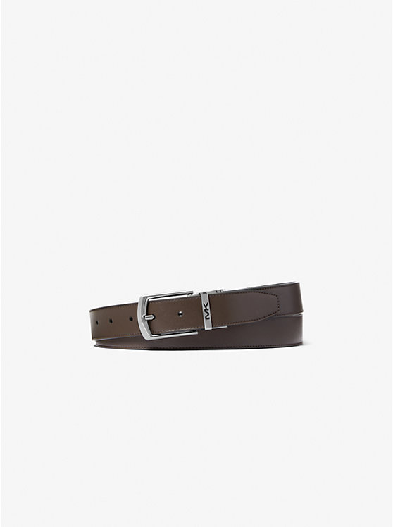 Men Michael Kors Reversible Signature Logo Belts Black | MDUSRK-297