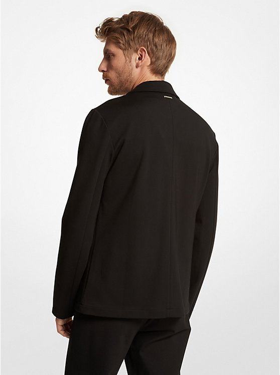 Men Michael Kors Stretch Ponte Blazers Black | MPZRAO-640