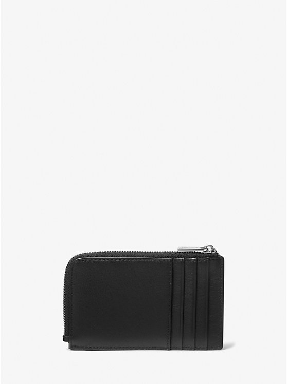 Men Michael Kors Varick Leather Wallets Black | AVJZXT-240