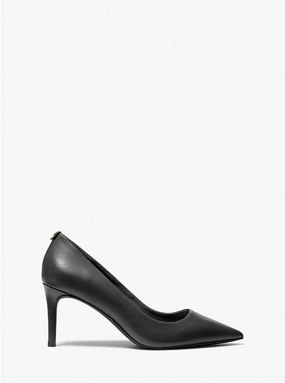 Women Michael Kors Alina Flex Leather Pumps Black | BWYXEU-562