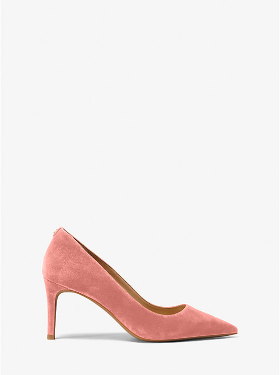 Women Michael Kors Alina Flex Suede Pumps Rose | WHLDVZ-460