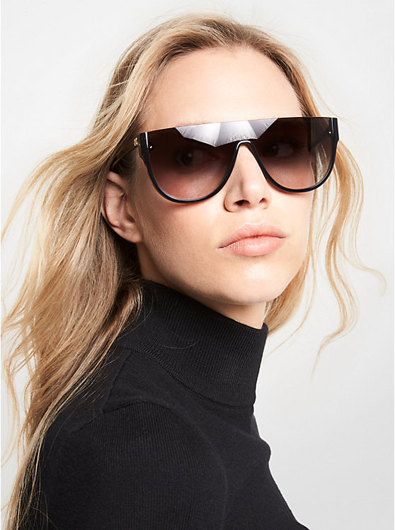 Women Michael Kors Aspen Sunglasses Black | ITRZOF-768