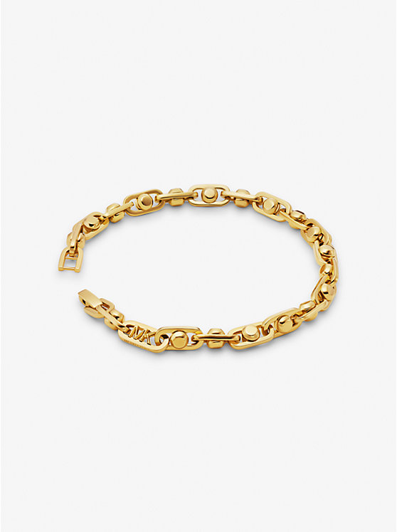 Women Michael Kors Astor Precious Metal-Plated Brass Link Bracelets Gold | YWQRPF-783