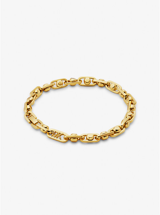 Women Michael Kors Astor Precious Metal-Plated Brass Link Bracelets Gold | YWQRPF-783