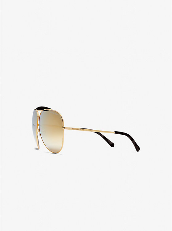 Women Michael Kors Bleecker Sunglasses Gold / Black | BJYRQH-041