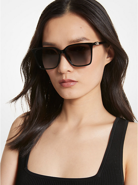 Women Michael Kors Canberra Sunglasses Black | UMXTAD-514