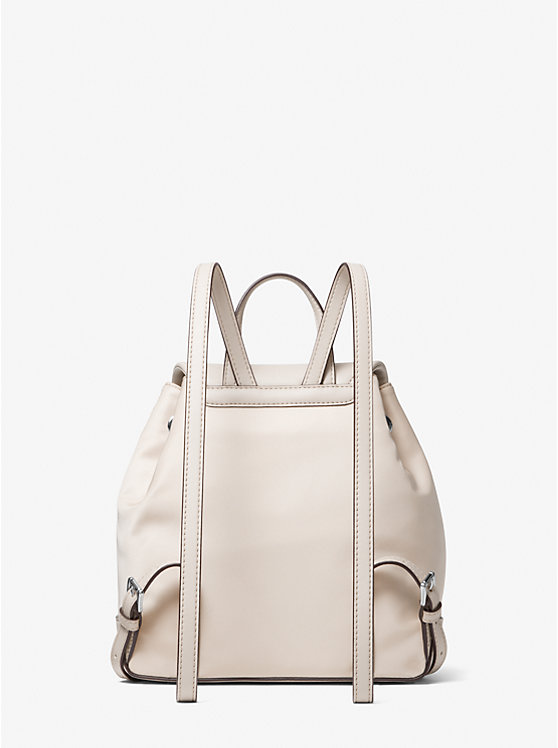 Women Michael Kors Cara Small Nylon Backpack Light Brown | ENMCFV-803