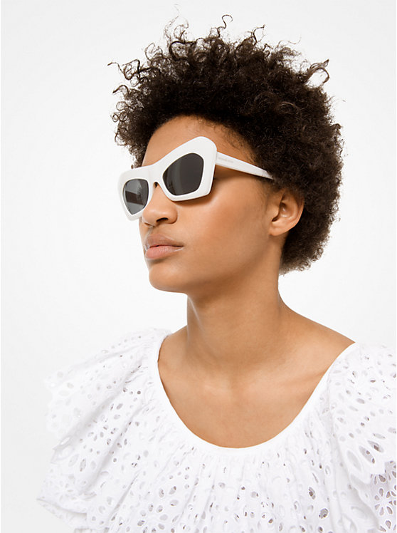 Women Michael Kors Cassis Sunglasses White | MFKHUJ-052