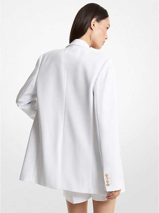 Women Michael Kors Crepe Blazers White | KJLDZC-580