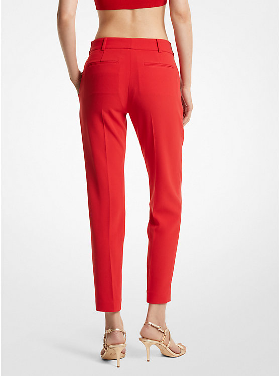 Women Michael Kors Crepe Pants Red | TLCVOZ-627