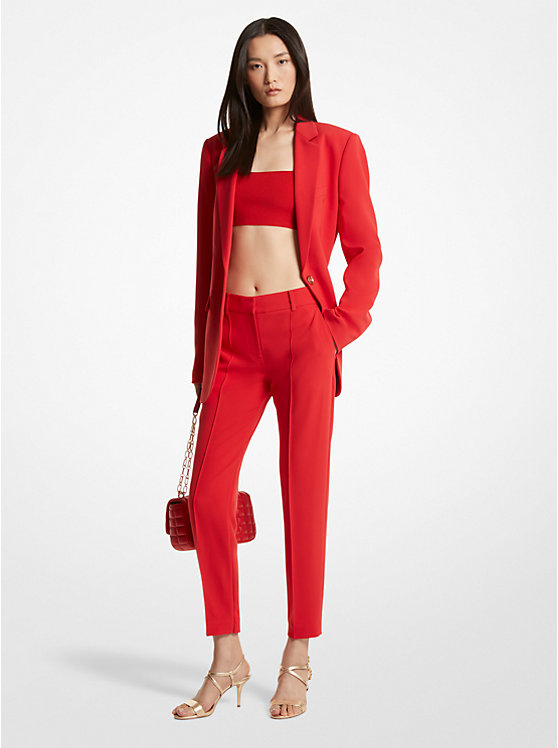 Women Michael Kors Crepe Pants Red | TLCVOZ-627