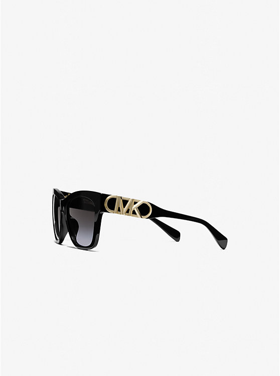 Women Michael Kors Empire Square Sunglasses Black | TREHPO-671