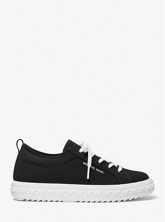 Women Michael Kors Grove Knit Sneakers Black | ZAFWSH-653