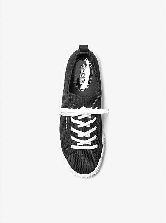 Women Michael Kors Grove Knit Sneakers Black | ZAFWSH-653