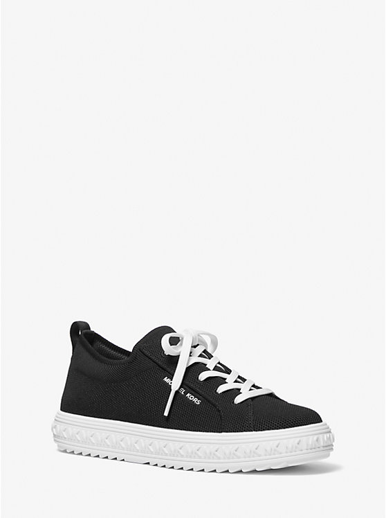 Women Michael Kors Grove Knit Sneakers Black | ZAFWSH-653