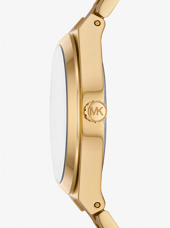 Women Michael Kors Lennox Gold-Tone Watches Turquoise | DSCIWB-943