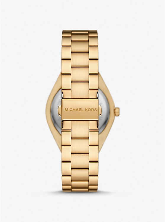 Women Michael Kors Lennox Gold-Tone Watches Turquoise | DSCIWB-943