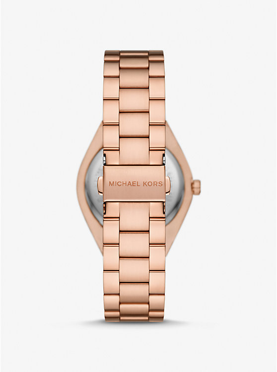 Women Michael Kors Lennox Rose Gold-Tone Watches Pink | LOUNMR-790