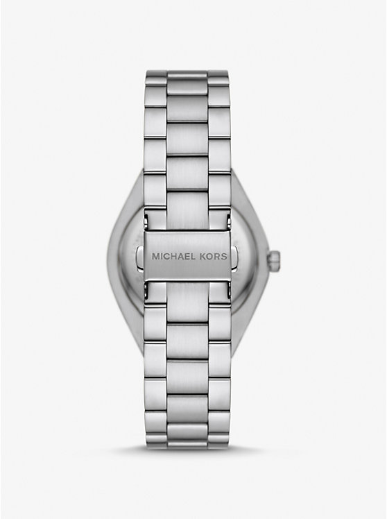 Women Michael Kors Lennox Silver-Tone Watches Green | XWLFMZ-475