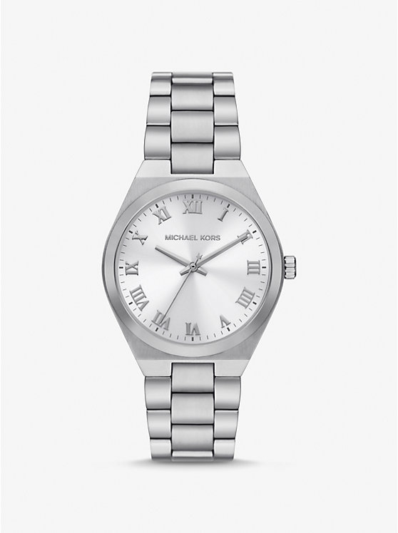 Women Michael Kors Lennox Silver-Tone Watches Silver | PKZTQI-513