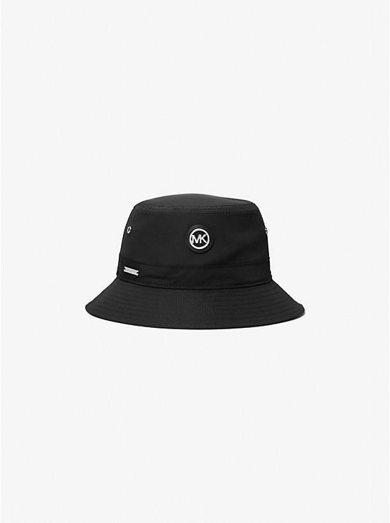 Women Michael Kors Logo Woven Bucket Hats Black | DVWPQN-428