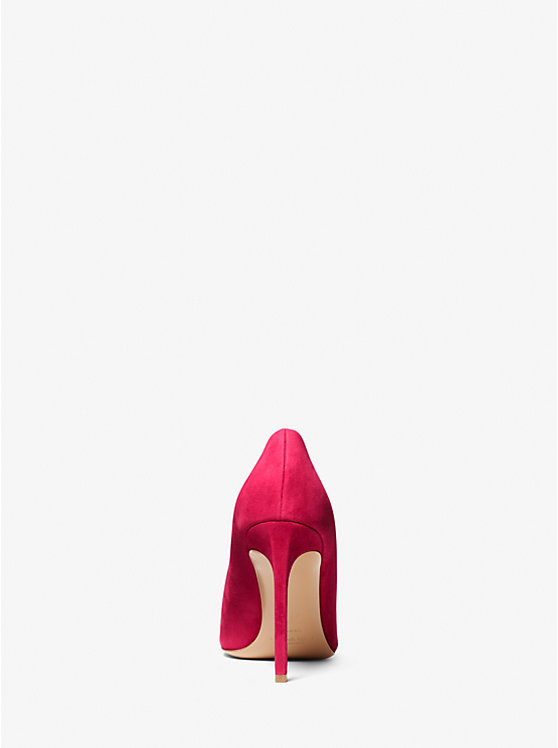 Women Michael Kors Martine Suede Pumps Red | CHRBXN-365