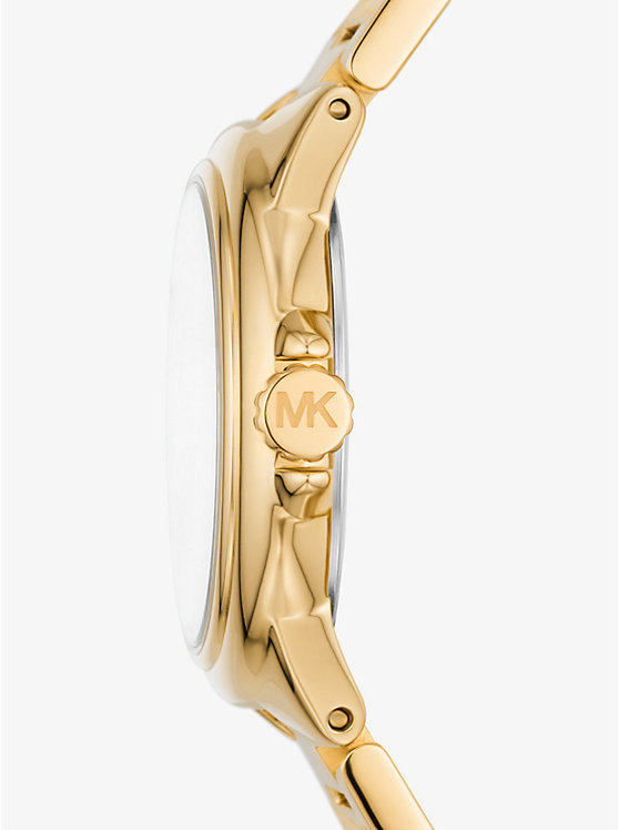 Women Michael Kors Mini Camille Gold-Tone Watches Gold | UFYEXG-439