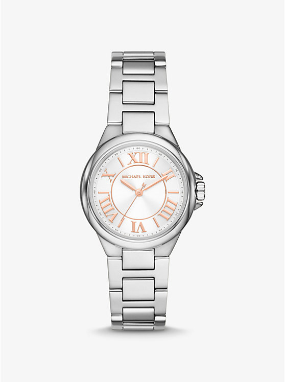 Women Michael Kors Mini Camille Silver-Tone Watches Silver | SWZKQN-801