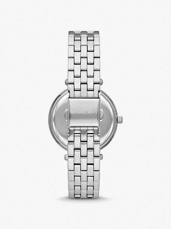 Women Michael Kors Mini Darci Pavé Silver-Tone Watches Silver | UFSDGR-149