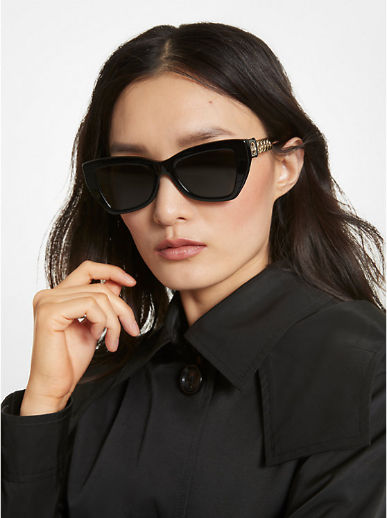 Women Michael Kors Montecito Sunglasses Black | CVIOEN-175