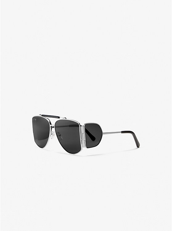 Women Michael Kors Nash Sunglasses Black / Silver | GUKCFW-305