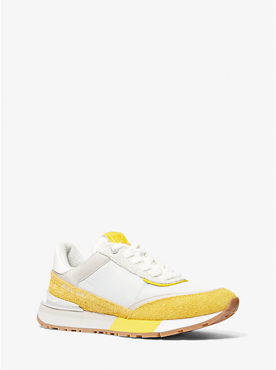 Women Michael Kors Nova Suede and Nylon Sneakers Light Multicolor | OFQSZU-027