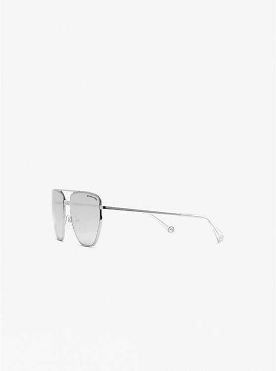 Women Michael Kors Paros Sunglasses Silver | ZSGTMA-269