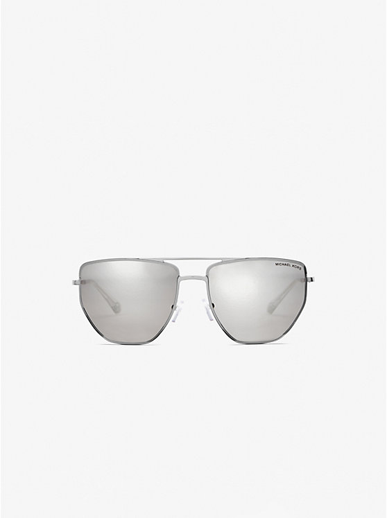 Women Michael Kors Paros Sunglasses Silver | ZSGTMA-269