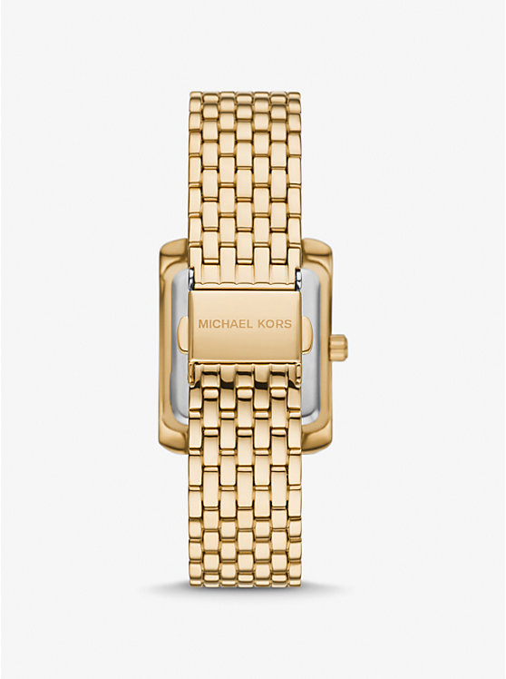 Women Michael Kors Petite Emery Pavé Gold-Tone Watches Gold | ZRDSXW-271