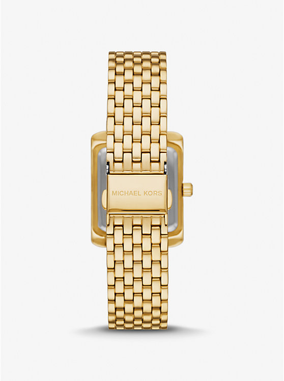 Women Michael Kors Petite Emery Pavé Gold-Tone Watches Gold | ZREPBI-632